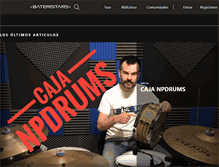 Tablet Screenshot of bateristars.com